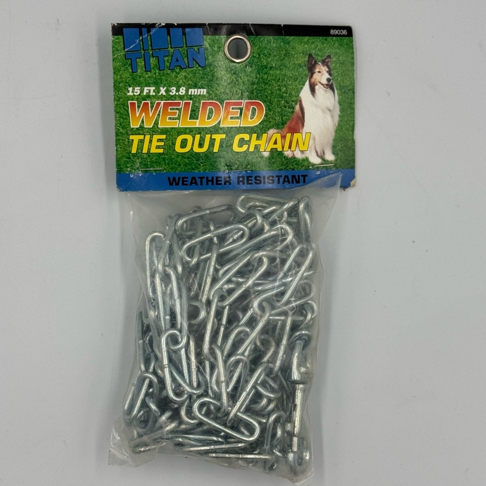 Titan 15ft Welded Tie Out Chain for Dogs